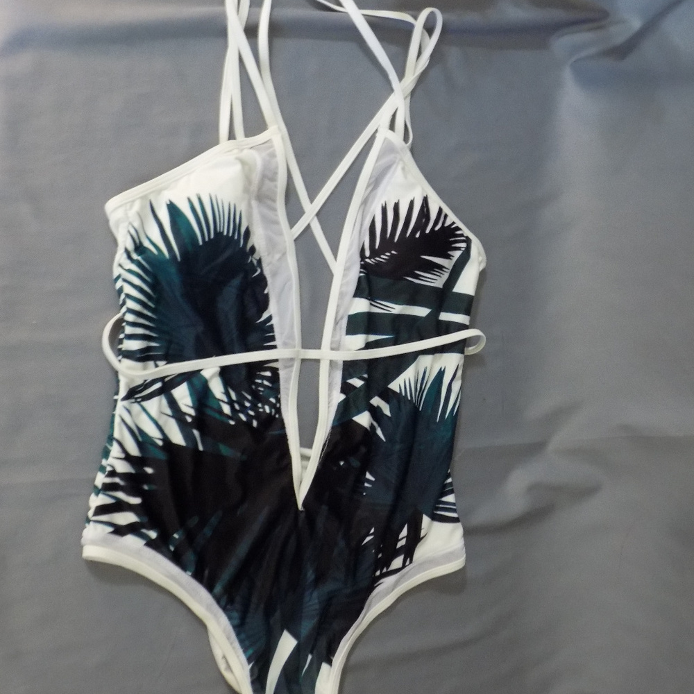 leaf design swimsuit